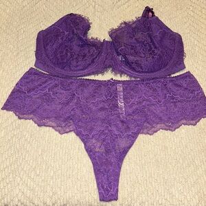 Dream Angels Wicked Unlined Bra Set 38D / XL